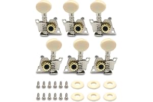Metallor Guitar Machine Heads String Tuning Pegs Tuning Keys Tuners 3L 3R for Classical Guitar or Folk Acoustic Guitar Parts 