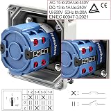 Heschen SZW26-20/D202.2D Rotary Cam Selector 3-Position 660V 20A view 3