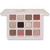 Lamora Nude Eyeshadow Palette - 12 Soft Pink Rose Shadows, Multi-Use Eye Makeup Palette with Matte & Shimmer Finishes, Ultra-Blendable Everyday Neutrals, Long-lasting Wear, Travel Makeup with Mirror