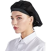 Nanxson 3pcs Chef Hat Kitchen hat Food Service Hair Nets Mesh Cap Cooking Chef Cap CF9060
