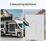ECO-WORTHY 130W 12V Monocrystalline Semi-Flexible Solar Panel RV Boat Roof view 6