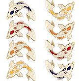 PAGOW 8 Pcs Peace Alloy Fish Charm 4 Colors Enamel Lovely Charm Christmas Pendants for Gift Crafts Jewelry Making Earrings Bracelets Necklace Key Chain DIY Supplies Cute Accessories