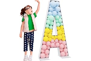 ASEE'M Asee’m Mosaic Letters 4FT Large Marquee Letters Frame Letter A Pre-Cut Foam Board Decorations for Party Baby Shower Birthday Wedding