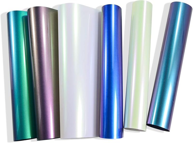 VINYL FROG Chameleon HTV 6 Sheets Gradient Change Color Vinyl 30.5x30.5