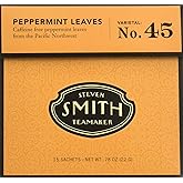 Steven Smith Teamaker - Herbal Infusions Tea Peppermint Leaves No. 45 - 15 Tea Bags Net WT .78 oz