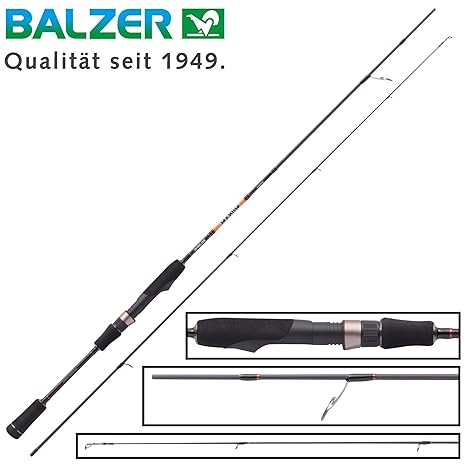 Balzer Shirasu Spoon 1,83m 0,5-4g - Ultra Light Rute Zum Spinnangeln auf Forellen, Spinnrute für Forellenblinker, Forellenrut
