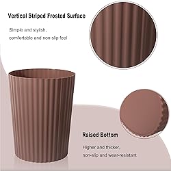 JiatuA Small Trash Can Plastic Wastebasket Round