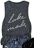 Lake Mode Tank Tops Women Summer Vacation
