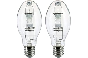 Sunlite MH400/U/MOG M59 Metal Halide Lamp, 400 Watts, Mogul Base (E39), ED37, 12,000 Hour Life Span, 36000 Lumen, Clear Finish, 4000K, 2 Pack