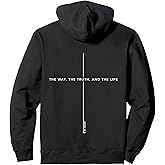 John 14 6 The Way the Truth the Life Jesus Christian Men Pullover Hoodie