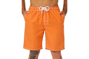KAILUA SURF Mens Swim Trunks Long, Quick Dry Mens Boardshorts, 9 Inches Inseam Mens Bathing Suits with Mesh Lining
