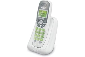VTech DECT 6.0 Single Handset Cordless Phone with Caller ID, Backlit Keypad and Display (CS6114) - Without answering System, 