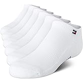 Tommy Hilfiger Kids Athletic Socks - 6 Pack Breathable No Show Low Cut Ankle Socks for Boys and Girls (Sizes: S-L)
