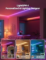 Lepro S1 AI Smart LED Strip Lights 5M RGB IC Alexa Google WiFi Music view 2