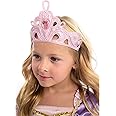 Little Adventures Soft Pink Diva Crown with Pendant Dress Up Costume Accessory - Princess Queen Pretend Play & Party Costume Crown