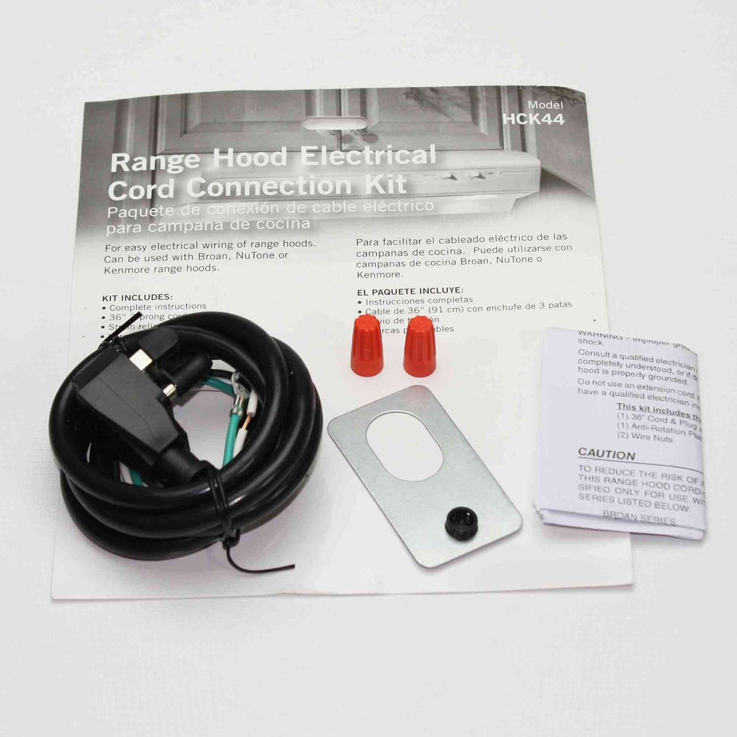 Broan Hck44 Power Cord Kit On Individual Display Card