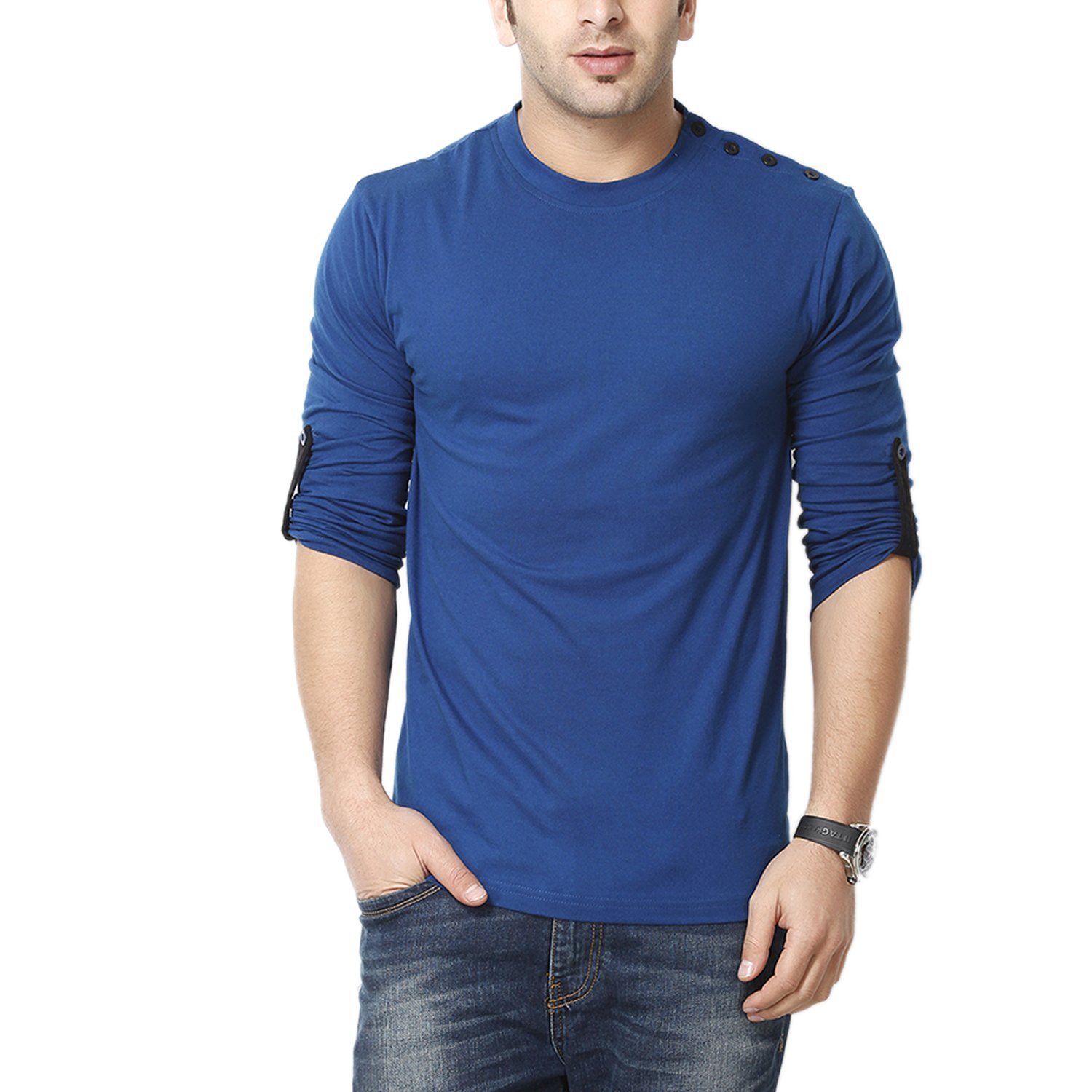 gritstones men's round neck cotton t-shirt