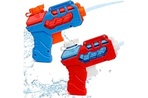 PSXUIE Water Guns, Water Guns for Kids, 2 Pack Squirt Guns Water Blaster, Mini Water Guns Small Water Pistol Toys for Boys Girls, Summer Gifts for Swimming Pool Outdoor Beach Water Fighting Toys