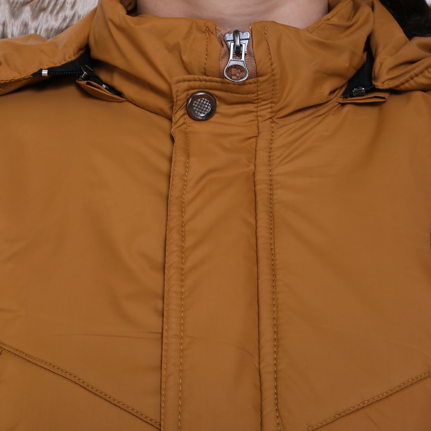 derbenny mustard nylon jacket for women