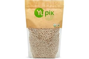Yupik Organic Navy Beans, 1 kg, Non-GMO, Vegan & Gluten-Free, USDA Certified, Kosher, Creamy & Tender Pulses, Perfect for Sou