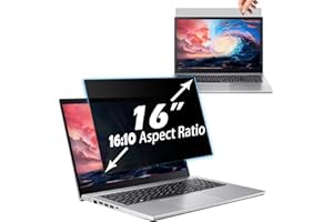 PRSPR 16" 16:10 Anti Peeking Filter, Laptop Monitor, Privacy Filter, PC Screen Filter, Double Sided, Plug-in Easy Installatio