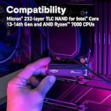 Crucial T705 2TB PCIe Gen5 NVMe M.2 SSD with Premium Heatsink view 5