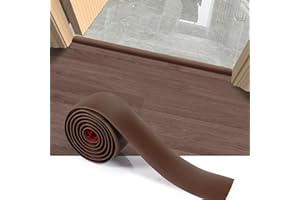 PEUNITORY Floor Transition Strip, 3.3 Ft Self Adhesive Vinyl Flooring Transition Strips Wood to Tile Floor Divider Strip for Joining Floor Gaps Tiles Carpet Threshold Transition (1.58in W, PureCoffee)