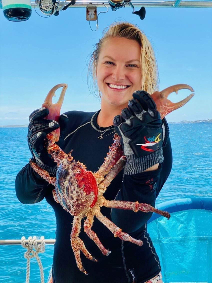 Lobster Gloves for Diving | Kevlar Spearfishing Dive Glove | Puncture Resistant : Sports & Outdoors