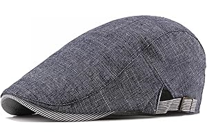Nanwansu Men's Newsboy Cap Ivy Cotton Flat Hat Adjustable Cabbie Driving Hats