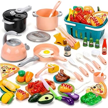 Set De Cocina De Juguete De 45 Piezas Molto – Accesorios Para Cocinitas Infantiles, Juego De Rol De 6 Personas