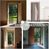 YRH Magnetic Fly Screen Door 90x210cm Black Heavy Duty Mesh Self-Sealing Buckles view 5