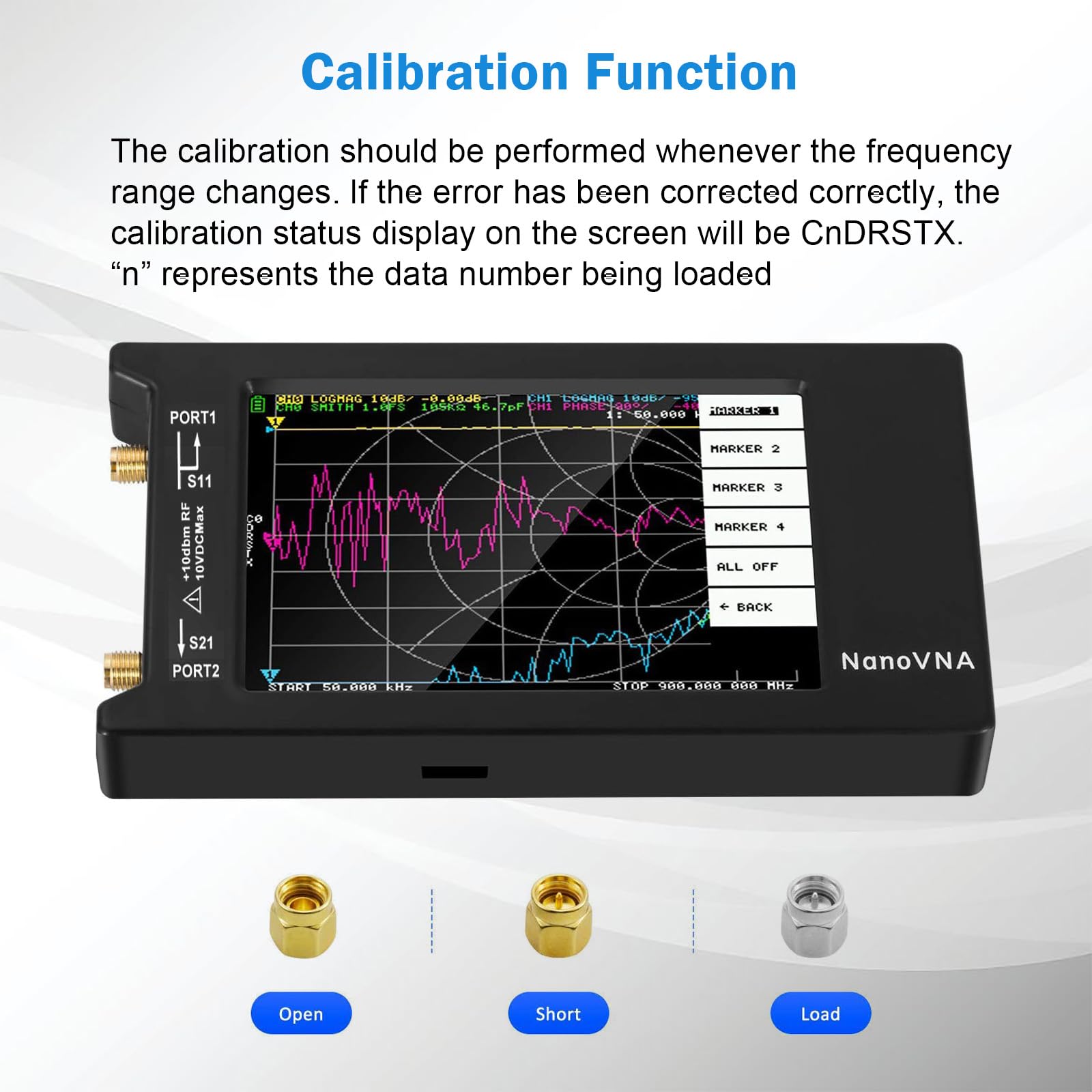 Vna Screen Mua AURSINC Upgrated NanoVNA-H4 Vector Network Analyzer, Lastest V4.4 ...