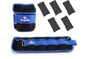 FRAGRAIM Adjustable Ankle Weights 1-3/4/5/6/8/10/12/15/20 LBS Pair with Removable Weight for Jogging, Gymnastics, Aerobics, Physical Therapy