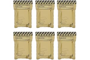 RHINO RESCUE Sterile Compressed Gauze for Emergency Wound Dressing, First Aid and Trauma Kit, 6 Pack