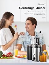 Reemix Juicer Centrifugal 3-Inch Wide Mouth Dual Speed Stainless Silver 500W view 6
