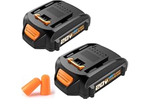 Koedsion 2Pack 3000mAh Battery Replacement for Worx PowerShare 20V Batteries WA3520 WA3525 WA3575 WG151s WG155s WG251s WG255s WG540s WG545s WG890 WG891