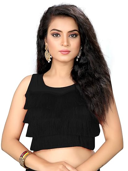 Women' Beige Silk Blouse With Round Neck