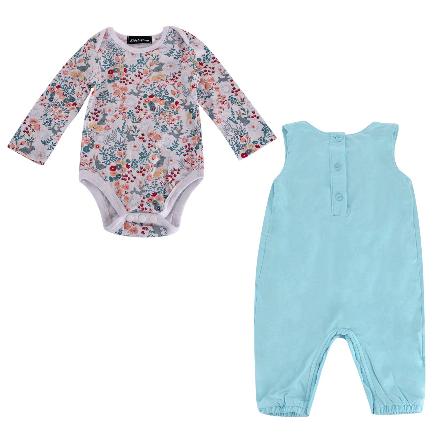 赤ちゃん女の子ロンパース 幼児用服装2ピースジャンプスーツセットボディースーツ Dungarees 100 18 24 Months B01n01xko1 ロングパンツ 半額sale Www Supergomes Com Br