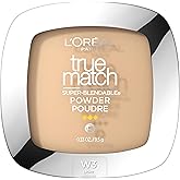 L'Oreal Paris True Match Super Blendable Oil Free Powder Foundation, W3 Light Medium, 0.33 oz, Packaging May Vary