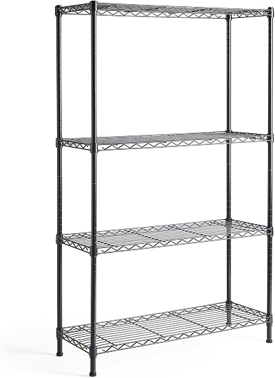 VonHaus 4-Tier Adjustable Wire Shelving Unit Garage Storage