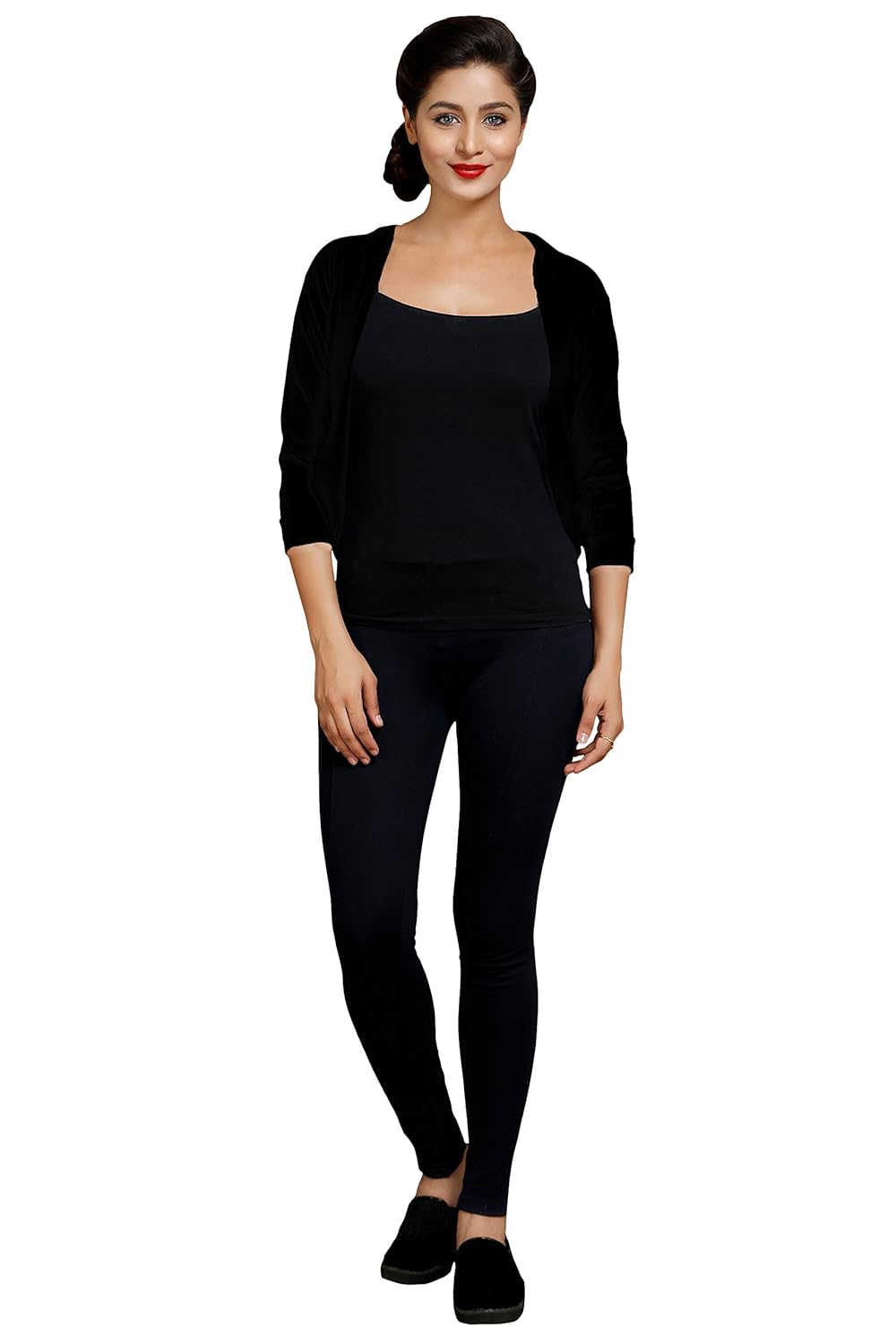 goodtry women's shrug-black