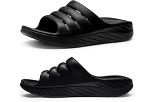 AIRHAS Recovery Sandals for Men and Women Orthotic Plantar Fasciitis Sandals with Arch Support Unisex Thick Slides with Cushion