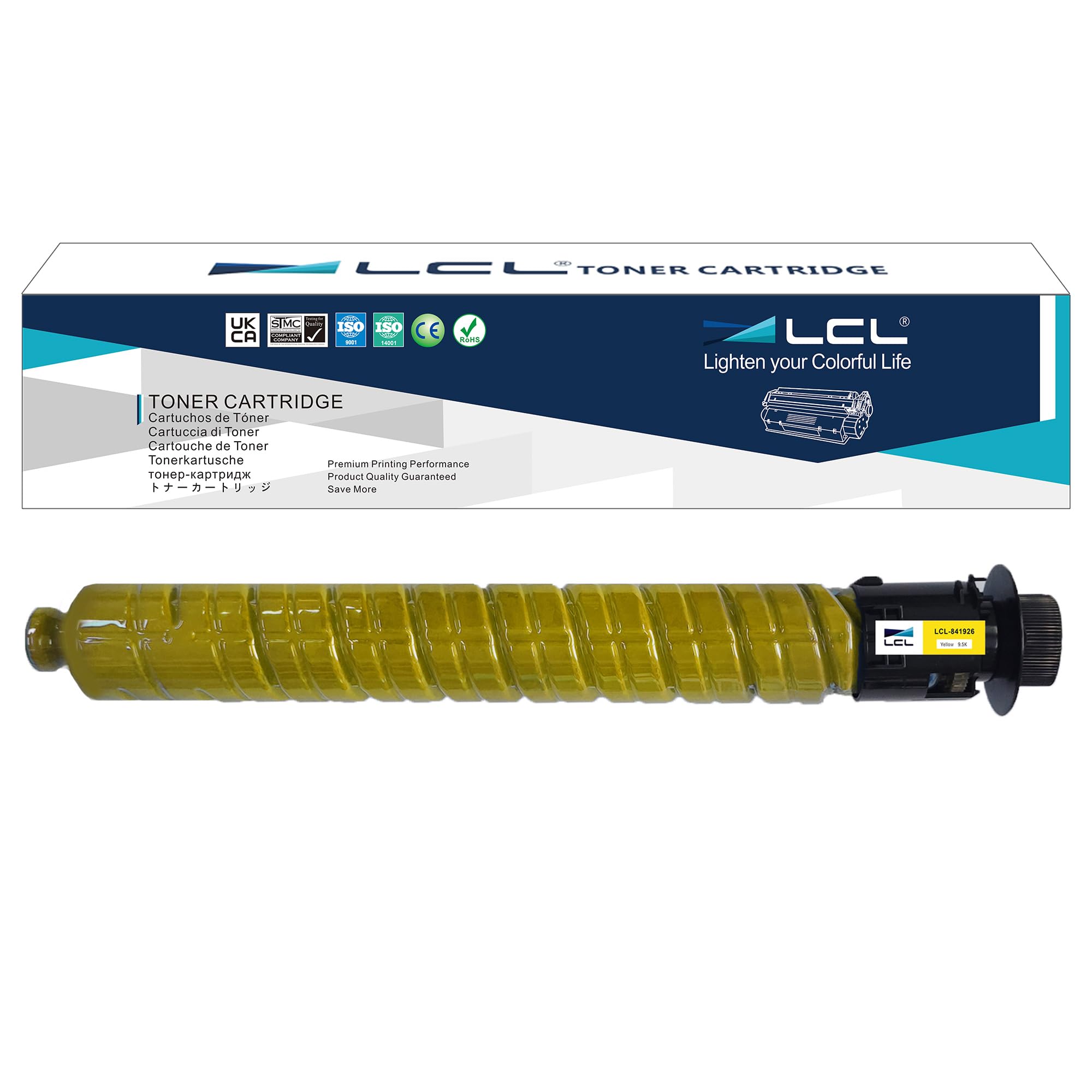 LCL Compatible Toner Cartridge 841926 for Ricoh Aficio MP C2003 MP C2503 (Yellow, 1PK)