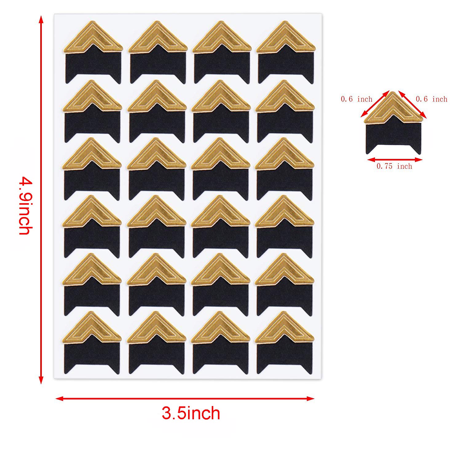 Penta Angel 12 Sheets 6 Colors Photo Corner Stickers Holder Protectors Self Adhesive Photo Mounting Corner Stickers Picture Corners for DIY Scrapbooking Photo Album Personal Journal Diary, 288 Count