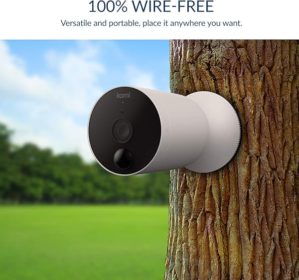 Kami 1080p Wireless Outdoor berwachungskamera von YI Technology IP65 wasserdicht True Wireless Wi Fi IP Sicherheitskamera mit wiederaufladbarer Batterie untersttzt Cloud und MicroSD Karte Speicher