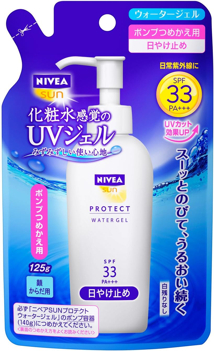 Amazon Co Jp ニベアサン プロテクトウォータージェル Spf33 Pa つめかえ用 125g ビューティー