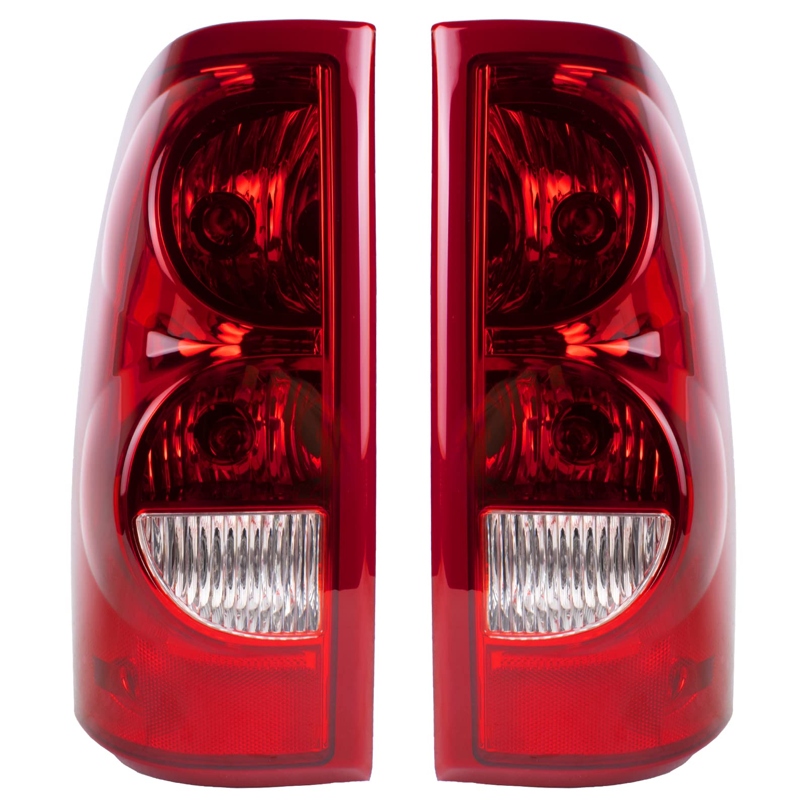 Photo 1 of Boine Tail Light Compatible With 2003 2004 2005 2006 Chevy Silverado 1500 2500 3500 Driver and Passenger Side Rear Light Brake Lamps - Bulb and Harness Included