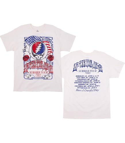 Amazon.com: Grateful Dead Europe 1990 Poster Vintage Band T-Shirt