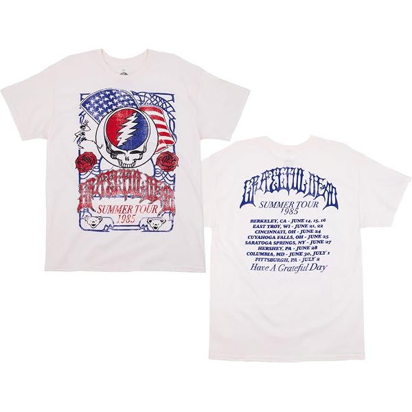 T-shirt Grateful Dead 'Good Ol' Glory' - Couleur Heather - Taille S à 7XL