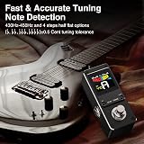LEKATO AT-07 Chromatic Tuner Pedal for Guitar and Bass with LCD Display view 2